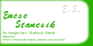 emese stancsik business card